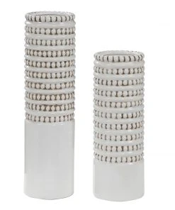 Uttermost Angelou White Vases, Set/2 DECOR