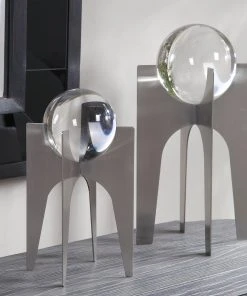 Uttermost Ellianna Silver Sculpture, Set/2 DECOR