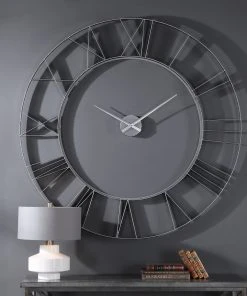 DECOR Uttermost Carroway Art Deco Wall Clock