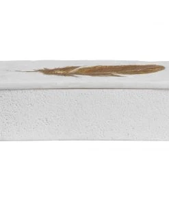 Uttermost Nephele White Stone Box