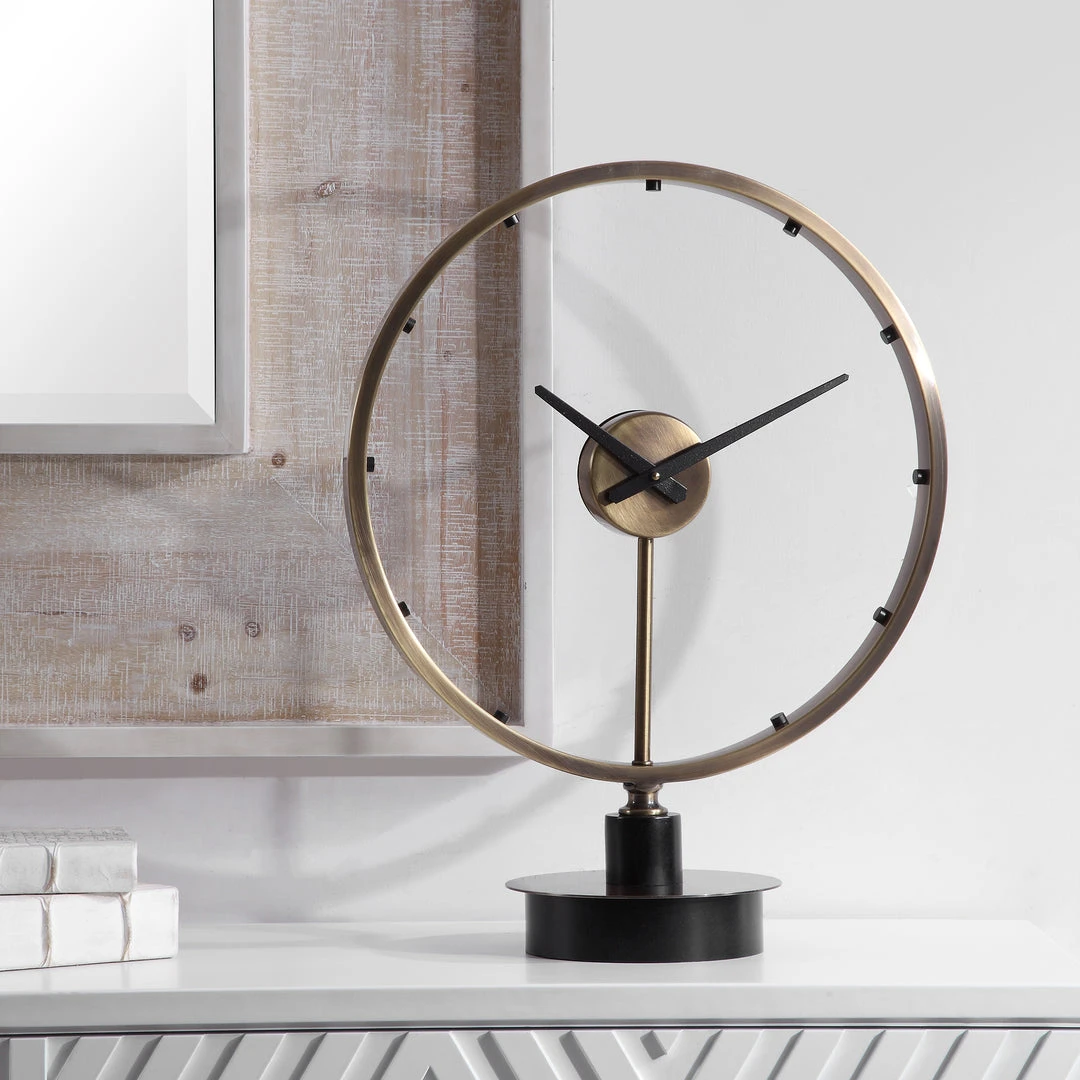 Wall Clocks Uttermost Davy Modern Table Clock 4 Wall Clocks Uttermost Davy Modern Table Clock