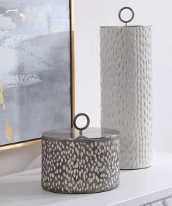 Vases, Jars, & Bottles Uttermost Cyprien Ceramic Containers, S/2