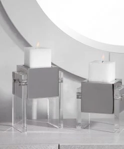 Candle Holders & Hurricanes Uttermost Sutton Square Candleholders, S/2