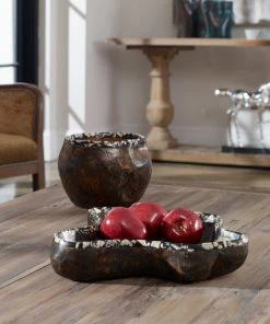 DECOR Uttermost Chikasha Wooden Bowl - Large