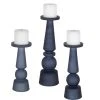 Candle Holders & Hurricanes Uttermost Cassiopeia Blue Glass Candleholders, S/3 1 Candle Holders & Hurricanes Uttermost Cassiopeia Blue Glass Candleholders, S/3