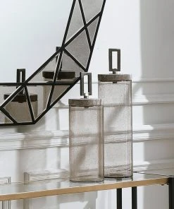 Uttermost Carmen Seeded Glass Containers, S/2 DECOR