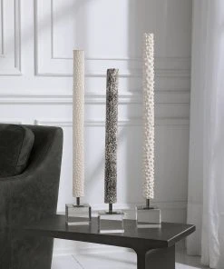 Uttermost Makira Cylindrical Sculptures, S/3