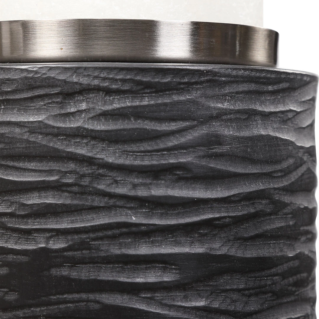 Uttermost Strathmore Stone Gray Candleholders, S/2 Candle Holders & Hurricanes 5 Uttermost Strathmore Stone Gray Candleholders, S/2 Candle Holders & Hurricanes