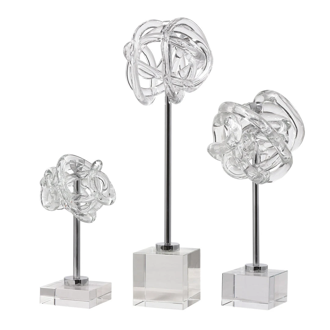 Uttermost Neuron Glass Table Top Sculptures, S/3 DECOR 3 Uttermost Neuron Glass Table Top Sculptures, S/3 DECOR