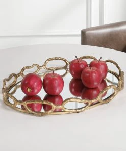 Uttermost Cable Chain Mirrored Tray 10 Uttermost Cable Chain Mirrored Tray