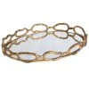 Uttermost Cable Chain Mirrored Tray