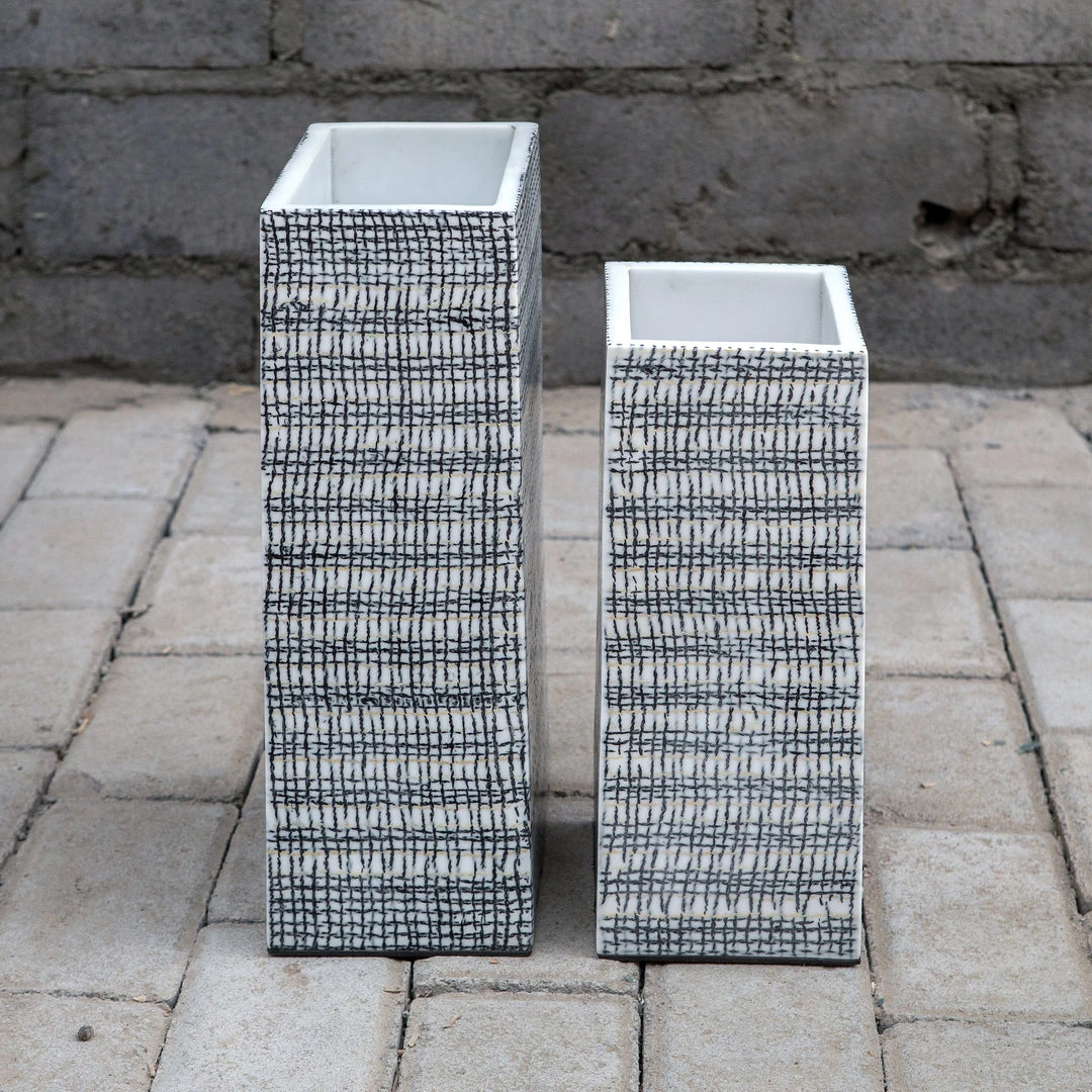 Uttermost Nomad Rectangular Vases S/2 DECOR 6 Uttermost Nomad Rectangular Vases S/2 DECOR