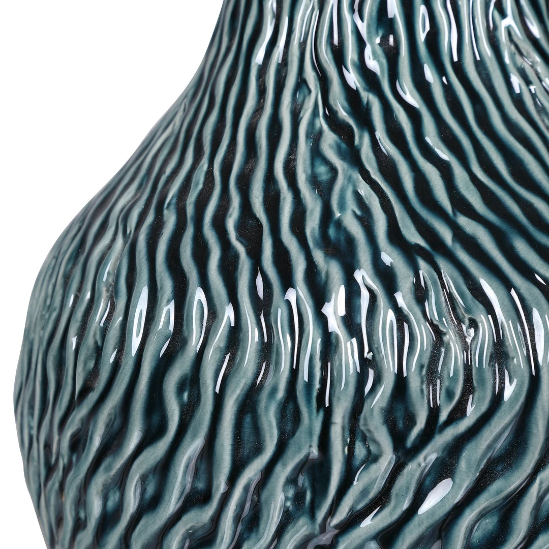 DECOR Uttermost Almera Dark Teal Bottles, S/2 5 DECOR Uttermost Almera Dark Teal Bottles, S/2