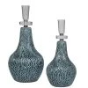 DECOR Uttermost Almera Dark Teal Bottles, S/2