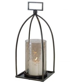 DECOR Uttermost Riad Bronze Lantern Candleholder