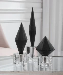 DECOR Uttermost Alize Black Sculptures,, S/3