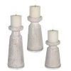 Uttermost Kyan Ceramic Candleholders, S/3 Candle Holders & Hurricanes