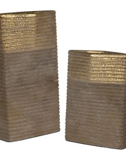 Uttermost Riaan Ribbed Vases, S/2