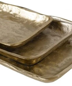 Uttermost Artisan Antique Gold Trays, S/3 7 Uttermost Artisan Antique Gold Trays, S/3