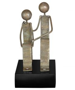 DECOR Uttermost Friendship Rustic Gold Sculpture