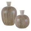 DECOR Uttermost Islander White Washed Vases, S/2