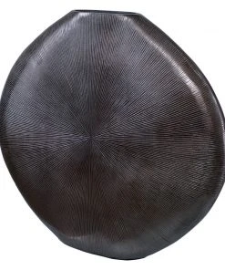 DECOR Uttermost Gretchen Black Nickel Vase