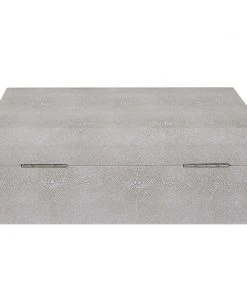 DECOR Uttermost Lalique White Shagreen Box 16 DECOR Uttermost Lalique White Shagreen Box