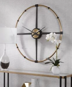 Wall Clocks Uttermost Captain Industrial Wall Clock