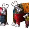 Uttermost Colorful Cows Metal Figurines, Set/3