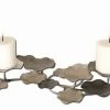 Uttermost Lying Lotus Metal Candleholders