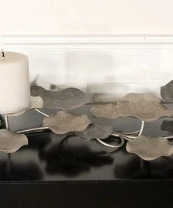 Uttermost Lying Lotus Metal Candleholders