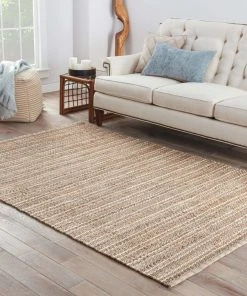 Jaipur Living Cornwall Natural Stripe Beige/ Blue Area Rug