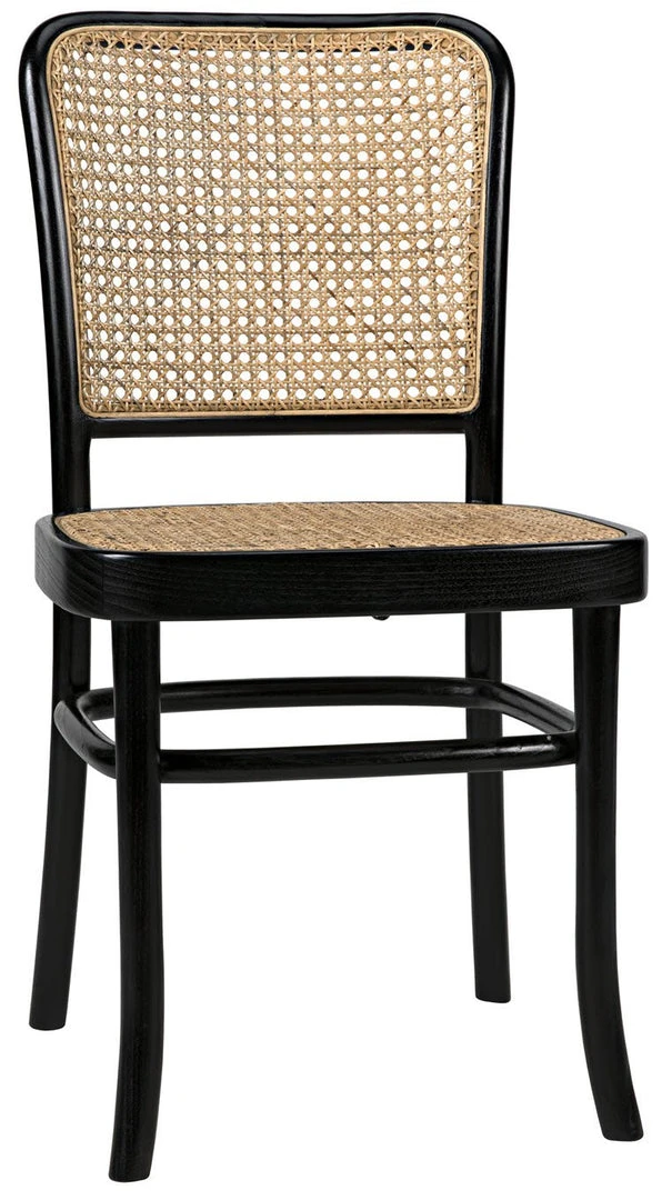 Noir Didas Chair With Caning Charcoal Black DINING ROOM 3 Noir Didas Chair With Caning Charcoal Black DINING ROOM