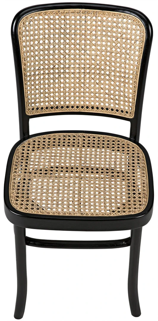 Noir Didas Chair With Caning Charcoal Black DINING ROOM 6 Noir Didas Chair With Caning Charcoal Black DINING ROOM