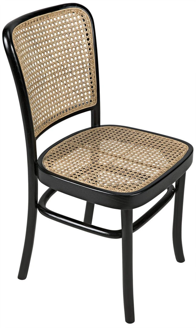 Noir Didas Chair With Caning Charcoal Black DINING ROOM 7 Noir Didas Chair With Caning Charcoal Black DINING ROOM