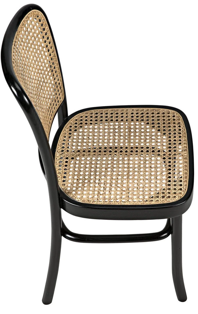Noir Didas Chair With Caning Charcoal Black DINING ROOM 9 Noir Didas Chair With Caning Charcoal Black DINING ROOM