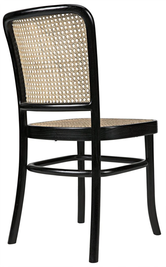 Noir Didas Chair With Caning Charcoal Black DINING ROOM 10 Noir Didas Chair With Caning Charcoal Black DINING ROOM