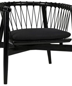 Noir Hector Chair, Charcoal Black LIVING ROOM