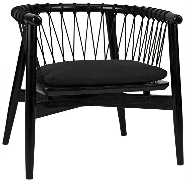 Noir Hector Chair, Charcoal Black LIVING ROOM 3 Noir Hector Chair, Charcoal Black LIVING ROOM