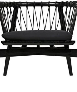 Noir Hector Chair, Charcoal Black LIVING ROOM 13 Noir Hector Chair, Charcoal Black LIVING ROOM