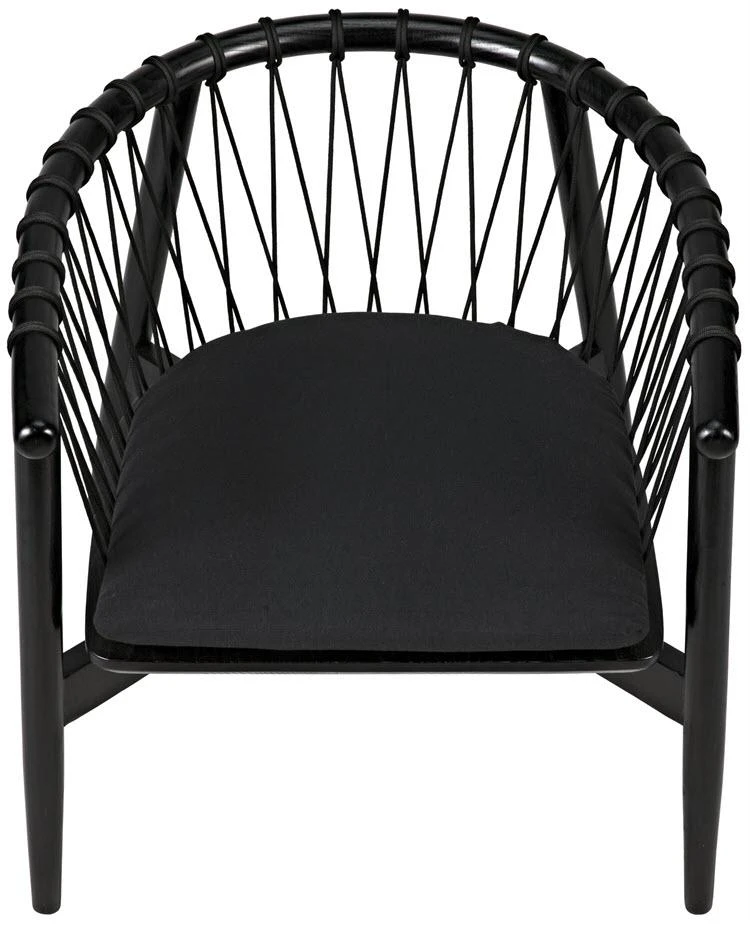 Noir Hector Chair, Charcoal Black LIVING ROOM 6 Noir Hector Chair, Charcoal Black LIVING ROOM
