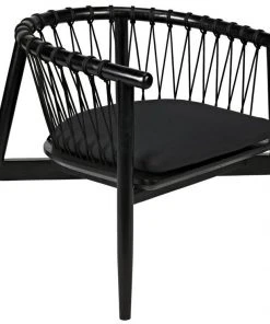 Noir Hector Chair, Charcoal Black LIVING ROOM 15 Noir Hector Chair, Charcoal Black LIVING ROOM