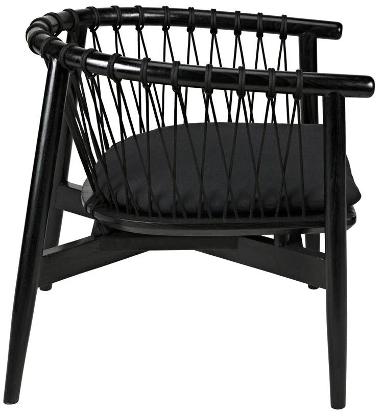 Noir Hector Chair, Charcoal Black LIVING ROOM 8 Noir Hector Chair, Charcoal Black LIVING ROOM