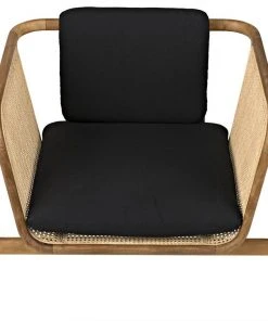 Noir Balin Chair With Caning LIVING ROOM
