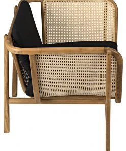 Noir Balin Chair With Caning LIVING ROOM
