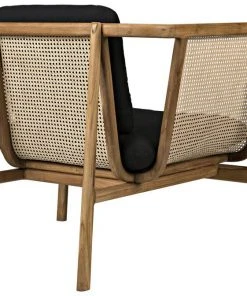 Noir Balin Chair With Caning LIVING ROOM