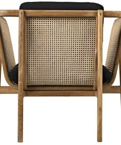 Noir Balin Chair With Caning LIVING ROOM