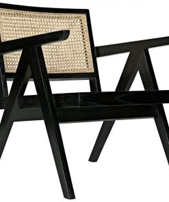 Noir James Relax Chair, Charcoal Black