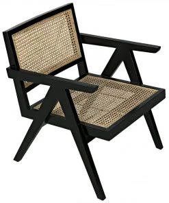 Noir James Relax Chair, Charcoal Black