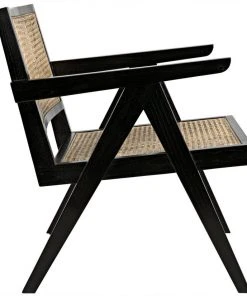 Noir James Relax Chair, Charcoal Black